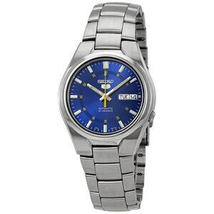 NWT Authentic Seiko Series 5 Automatic Blue Dial Men's Watch